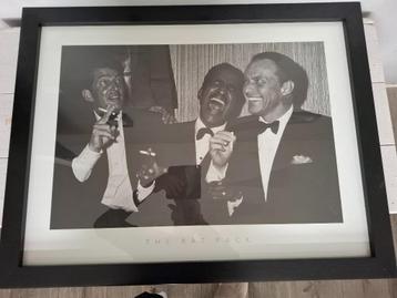 The Rat pack/ mooie foto ingelijst van bekende zangers beschikbaar voor biedingen
