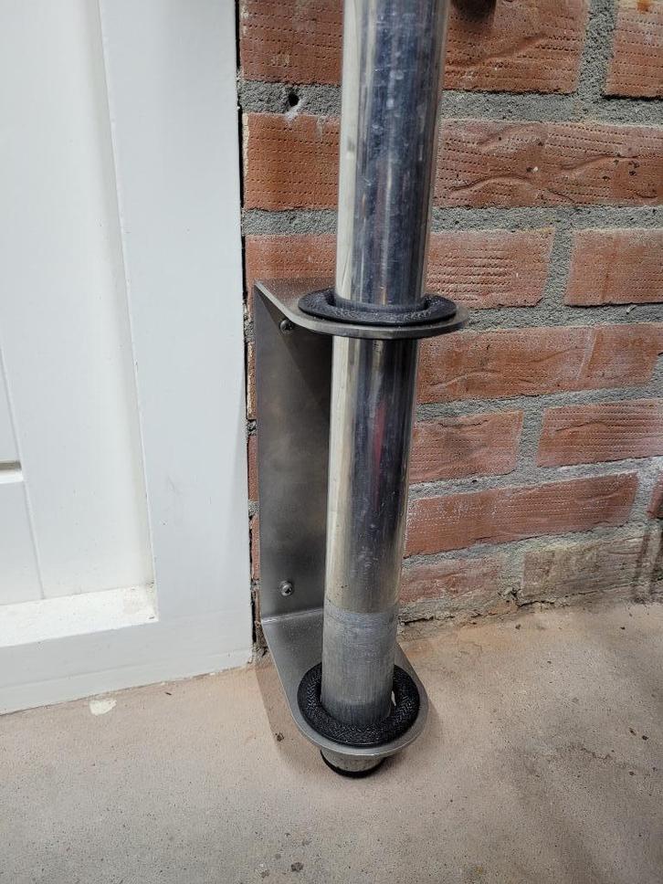 Stevige RVS Droogmolenhouder – Eenvoudig en Duurzaam, Tuin en Terras, Droogmolens en Wasrekken, Nieuw, Droogmolen, Ophalen of Verzenden