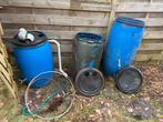 3 tonnen gratis vaten regenton, Tuin en Terras, Regentonnen, Ophalen, Kunststof, Gebruikt, Met kraantje