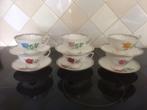 6 antieke kop en schotels Royal York, Ophalen of Verzenden, Zo goed als nieuw, Overige stijlen, Kop(pen) en/of Schotel(s)