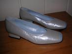 Metallic grijs blauwe leren pumps van MyriamMode, maat 37,5, Pumps, MyriamMode, Zo goed als nieuw, Verzenden