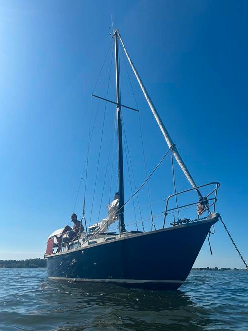 Sneekermeer 8 meter, Watersport en Boten, Kajuitzeilboten en Zeiljachten, Zo goed als nieuw, Staal, Diesel, Ophalen