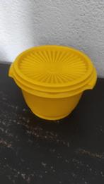 Vintage bakje met deksel Tupperware geel, Ophalen of Verzenden, Gebruikt, Geel, Bak of Kom