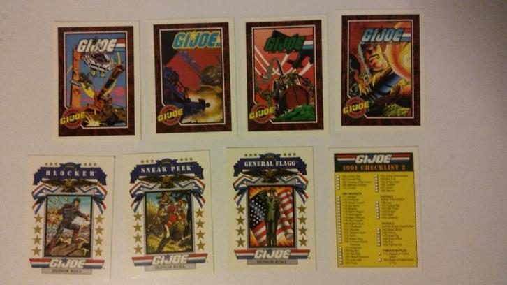 GI G.I. Joe Hasbro 1991 kaartjes plaatjes vintage IMPEL 11, Verzamelen, Film en Tv, Gebruikt, Foto of Kaart, Ophalen of Verzenden