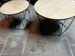 2 bijzettafeltjes, Huis en Inrichting, Ophalen, Minder dan 45 cm, Minder dan 55 cm, Gebruikt