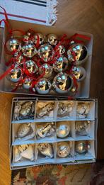 Vintage * oude kerstballen * beertje, kerstman, kerk, Diversen, Kerst, Ophalen, Gebruikt