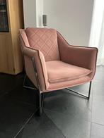Walker Park armchair Riviera Maison velvet blush roze, Ophalen, 75 tot 100 cm, Zo goed als nieuw, Metaal