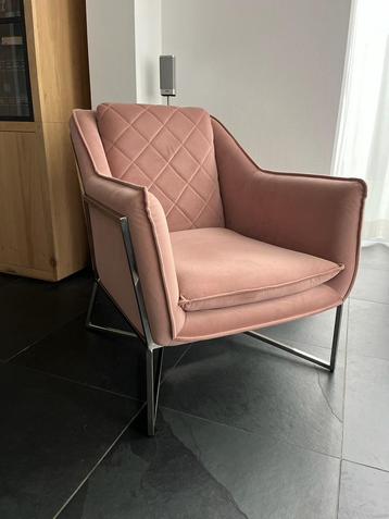 Walker Park armchair Riviera Maison velvet blush roze beschikbaar voor biedingen