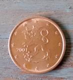 Misdruk 5 eurocent Finland 2001, Postzegels en Munten, Munten | Europa | Euromunten, Ophalen of Verzenden, Finland, 5 cent, Losse munt