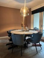 Ronde eettafel - 150cm - Massief Eiken, Huis en Inrichting, Ophalen