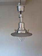 Metalen Scheepslamp, Huis en Inrichting, Lampen | Hanglampen, Gebruikt, Ophalen of Verzenden, Glas, Minder dan 50 cm