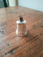 Antieke kerstbal klokje zilver, Ophalen of Verzenden, Gebruikt