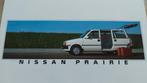 1985 Duitse Nissan Prairie folder, Ophalen of Verzenden, Zo goed als nieuw, Nissan