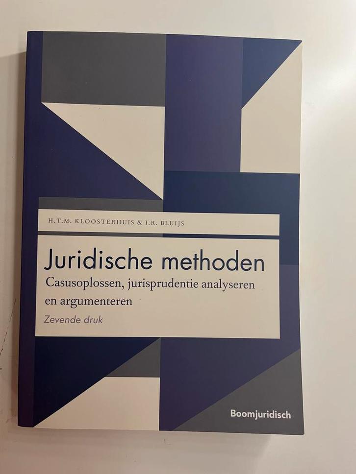 Juridische Methoden - 7e druk, Boeken, Studieboeken en Cursussen, Nieuw, WO, Gamma, Ophalen of Verzenden