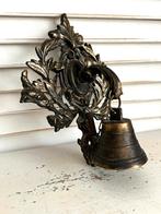 Antiek koperen trekbel deurbel bel 17 cm, Antiek en Kunst, Ophalen