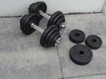 Tunturi dumbell 15 kg dumbells halter gewichten halters beschikbaar voor biedingen