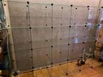 Glazen kubus vitrine - vak 40x40cm - groot - 75 glasplaten, Ophalen, 100 tot 150 cm, Info@manutan.nl, Manutan