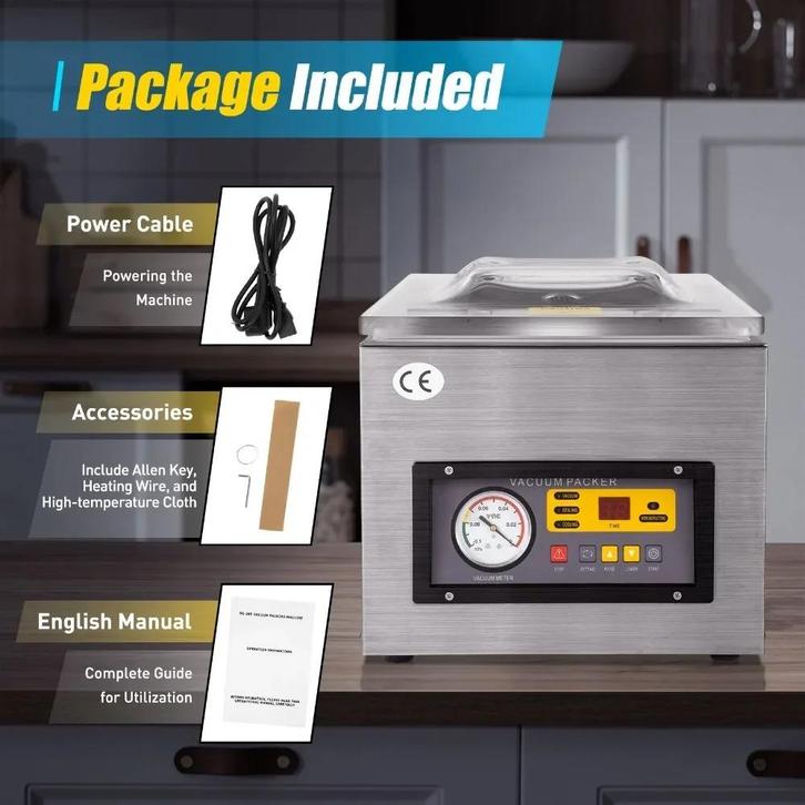 Industriële Vacuümsealer - Vacuümmachine, Hobby en Vrije tijd, Elektronica-componenten, Nieuw, Verzenden