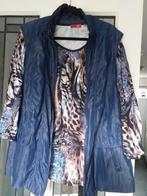 Blauwe Set: Shirt maat 50 & Bodywarmer maat 48, ZGAN, Ophalen of Verzenden, Zo goed als nieuw, Maat 46/48 (XL) of groter, Blauw