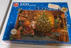 KERSTPUZZEL VAN JUMBO 1000 STUKJES, Ophalen of Verzenden, 500 t/m 1500 stukjes, Zo goed als nieuw