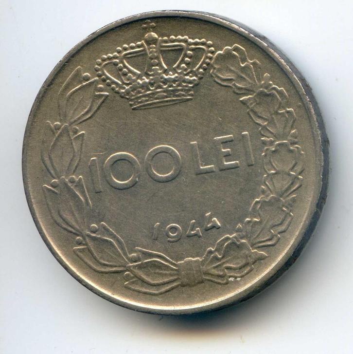 Roemenië 100 Lei 1944 Mooi Exemplaar, Postzegels en Munten, Munten | Europa | Niet-Euromunten, Overige landen, Ophalen of Verzenden