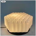 Vintage opaal glazen plafonniere, Tsjechoslowakije, Gebruikt, Ophalen of Verzenden, Glas, Nb