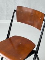Pyramide stoel Wim Rietveld vintage design Ahrend de Cirkel, Gebruikt, Bruin, Vintage, Ophalen of Verzenden
