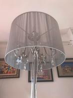 Elegante zilveren staande lamp, Huis en Inrichting, Ophalen, Gebruikt, Metaal