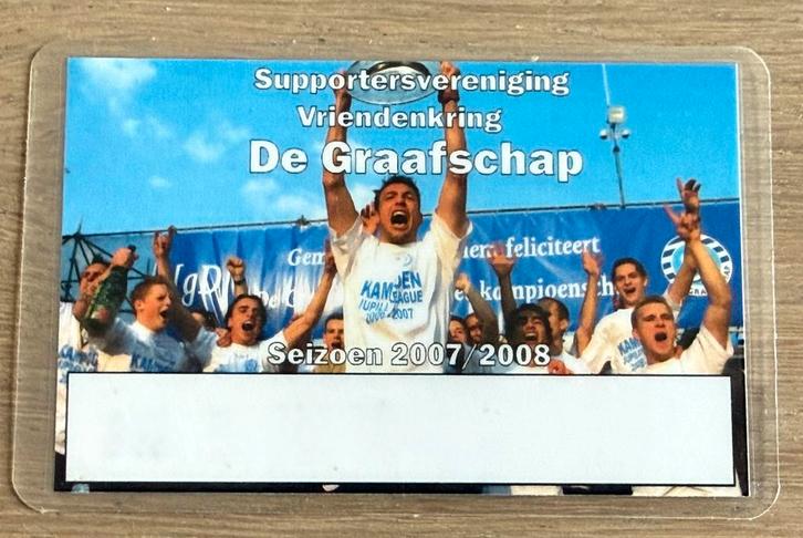 Voetbal pasje Vriendenkring  De Graafschap  2007 - 2008, Verzamelen, Sportartikelen en Voetbal, Ophalen of Verzenden