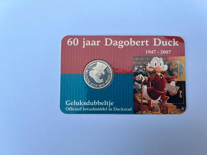 Geluksdubbeltje Dagobert Duck, Postzegels en Munten, Munten | Europa | Euromunten, Losse munt, Overige waardes, Overige landen