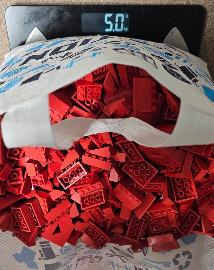 5 Kilo Rode LEGO Dakstenen, Kinderen en Baby's, Speelgoed | Duplo en Lego, Ophalen of Verzenden