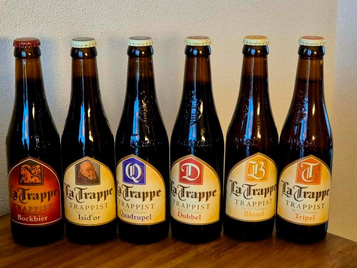 6 oude flessen LaTrappe bier 2019 collectors item, Verzamelen, Biermerken, Zo goed als nieuw, Flesje(s), Overige merken, Ophalen of Verzenden