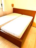 Malm Ikea bed 160x200 cm donkerbruin, Huis en Inrichting, Slaapkamer | Bedden, Ophalen, Tweepersoons, Zo goed als nieuw, 160 cm