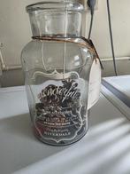 Riverdale Windlicht Glas - Waxinelicht Houder, Overige materialen, Wit, Ophalen of Verzenden, Zo goed als nieuw