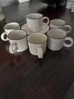 6 Wedgwood Midwinter kop en schotels, Ophalen of Verzenden, Zo goed als nieuw, Wedgwood, Kop(pen) en/of Schotel(s)