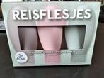 Nieuw 3 reisflesjes à 60ml, reis flesjes, Ophalen of Verzenden, Nieuw, Roze, Dame