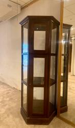 Antieke vitrine kast 6 hoekig, Huis en Inrichting, Kasten | Vitrinekasten, Ophalen, 50 tot 100 cm, 150 tot 200 cm, Overige houtsoorten