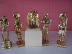 Vergulde Egyptische goden beeldjes., Verzamelen, Ophalen of Verzenden, Zo goed als nieuw, Religie
