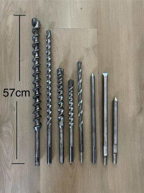 Verschillende Hamerboor - Hilti Würth - Spiraal Hex SDS Max, Doe-het-zelf en Verbouw, Gereedschap | Boormachines, Gebruikt, Boor- en/of Breekhamer
