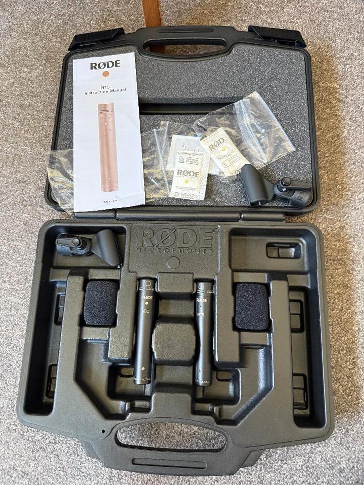 RØDE NT5 matched pair kleinmembraan condensatormicrofoon, Muziek en Instrumenten, Microfoons, Zo goed als nieuw, Studiomicrofoon