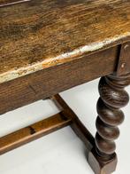 Eettafel antiek gedraaide poten, Antiek en Kunst, Ophalen of Verzenden