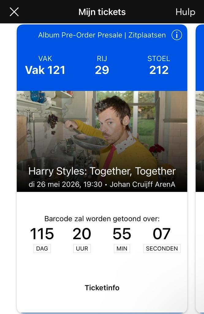 Harry Styles 2 zitplaatsen, Tickets en Kaartjes, Concerten | Pop, Twee personen, Mei