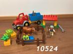 Duplo landbouwtractor 10524 (compleet) 1, Ophalen of Verzenden, Zo goed als nieuw, Complete set, Duplo