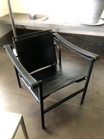 Vintage Design Le Corbusier LC1 Fauteuil zwart frame igst, Huis en Inrichting, Fauteuils, Ophalen, Gebruikt, Mid century modern