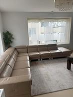 Lederen Hoek bankstel 3m bij 3,5 meter, Ophalen, Zo goed als nieuw