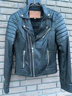 Goosecraft Leren Biker Jas 469 Zwart Maat M, Maat 38/40 (M), Goosecraft, Zwart, Ophalen of Verzenden
