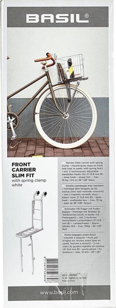 Transportrekken Basil Chroom Slimfit, Fietsen en Brommers, Fietsaccessoires | Bagagedragers, Nieuw, Ophalen of Verzenden