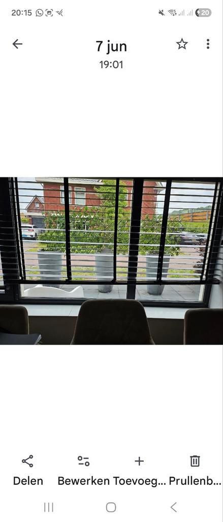 Zwarte Luxaflex - 4 stuks, Huis en Inrichting, Stoffering | Gordijnen en Lamellen, Gebruikt, 150 tot 200 cm, 200 cm of meer, Zwart