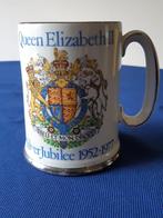 Herinneringsbeker Zilveren Jubileum Queen Elizabeth 2, Ophalen of Verzenden, Zo goed als nieuw, Buitenland, Servies