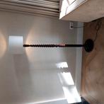 Landelijke bruine lamp met draaipoot, Huis en Inrichting, Lampen | Vloerlampen, Ophalen, Zo goed als nieuw, 150 tot 200 cm